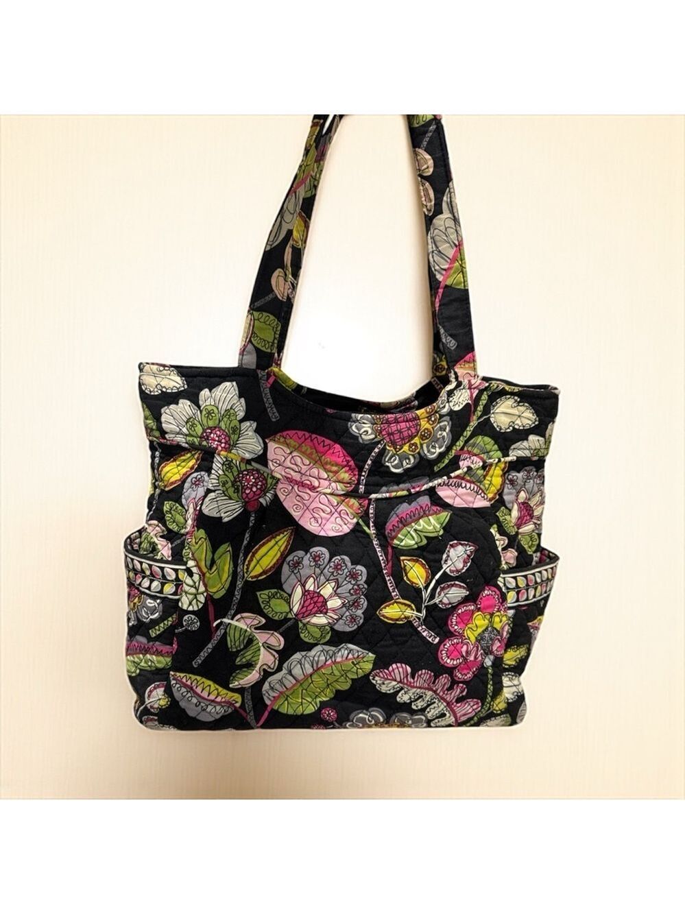 Vera Bradley Multicolor Quilted Zip Closure Bag